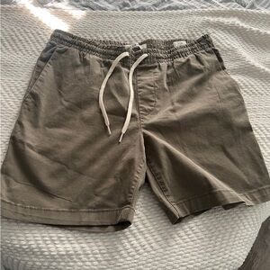 PacSun Olive Drawstring Hybrid Shorts with White Cord